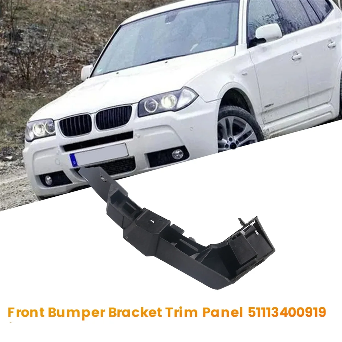 Left Front Bumper Bracket Trim Panel 51113400919 for BMW X3 E83 2004-2010 Car Side Bumper Fixing