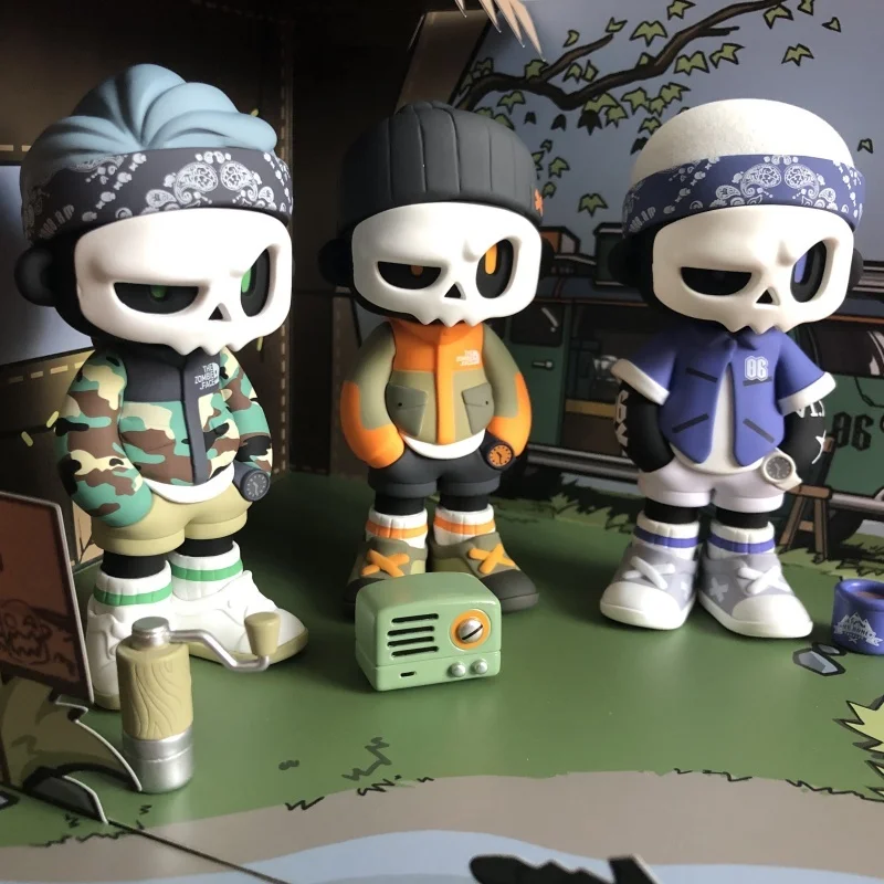 Mr.Bone Mr. Bones 4th Generation Camping Series Figure Model Toys Cool Anime Figure Model Designer Doll Trendy Gifts