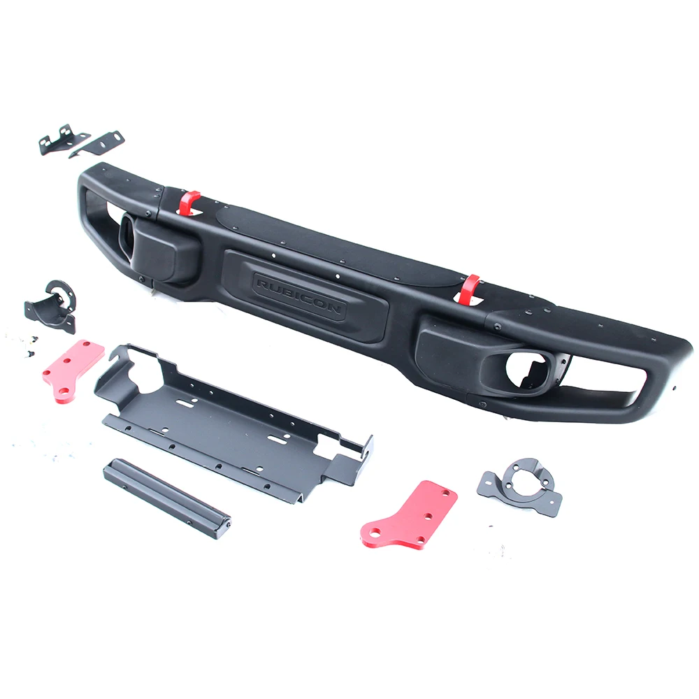 

Steel 10th Anniversary Front Bumpers with Winch Plate Bracket Car Bumpers for wrangler JK 2007-2017 J087