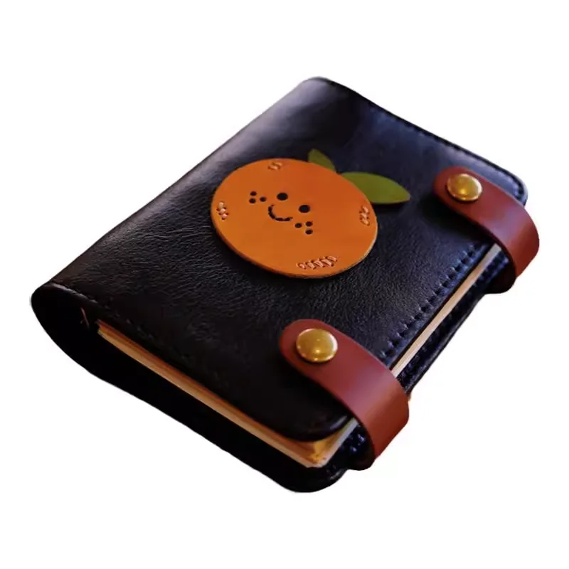 A7/A6/A5 Handmade Genuine Leather Notebook Travel Notepad Compact Portable Journal Customized  Id Card Holder Gift Scrapbook