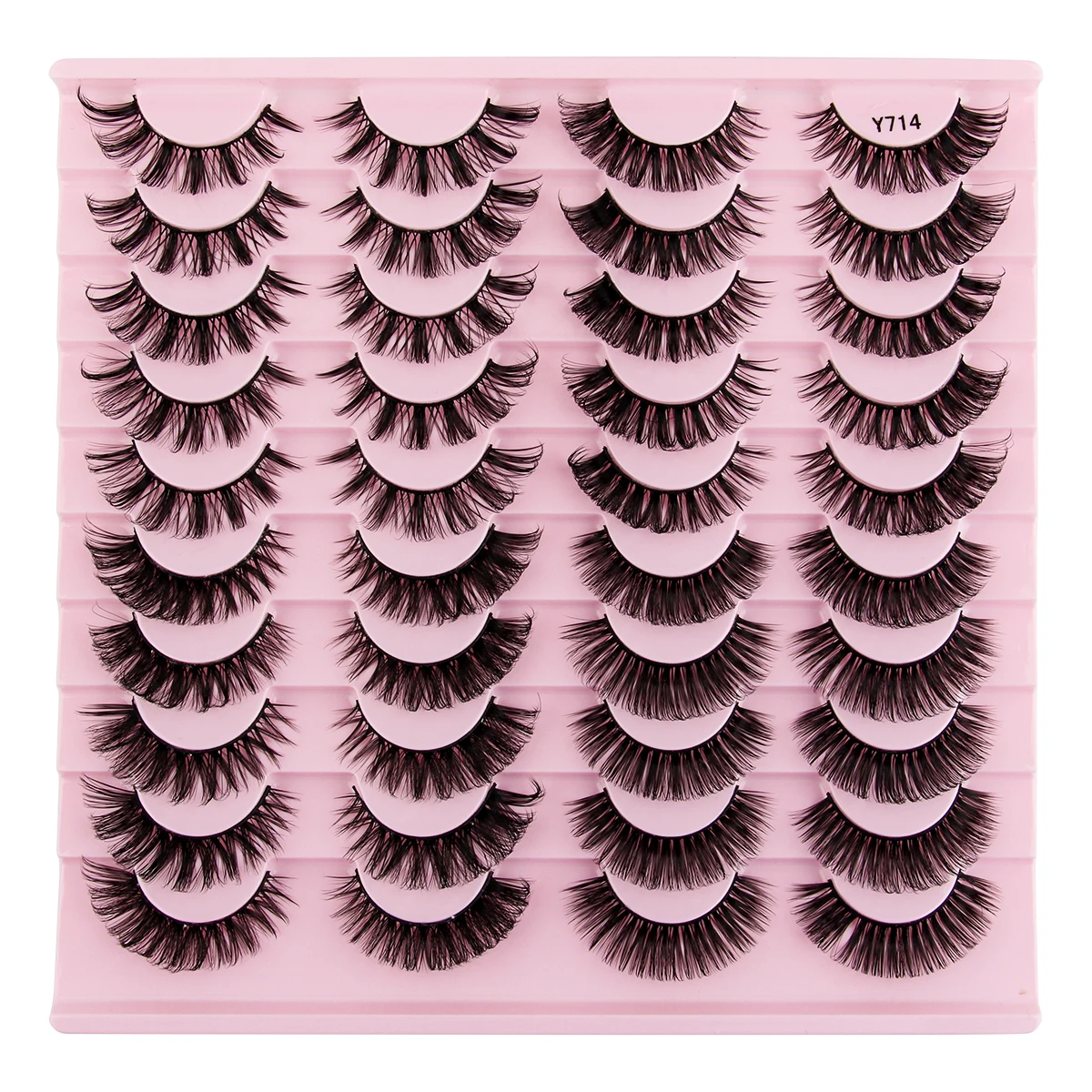 YSDO 3/14/20ペア マンガまつげ ウィスピーDカールまつげ つけまつげ ふわふわフェアリーキャットつけまつげ スパイキーチップ ドラマチックつけまつげ