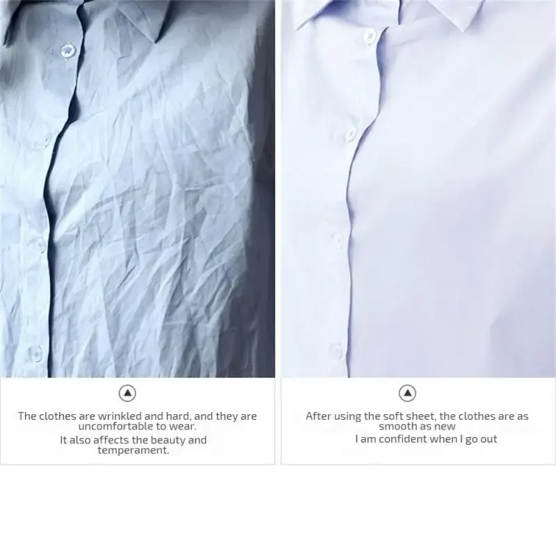 صفائح منعم الأقمشة، ورقة مجفف الملابس، مزيل التجاعيد الثابت، حماية الملابس، شريك الغسيل، ورق ناعم للعلاج بالروائح العطرية