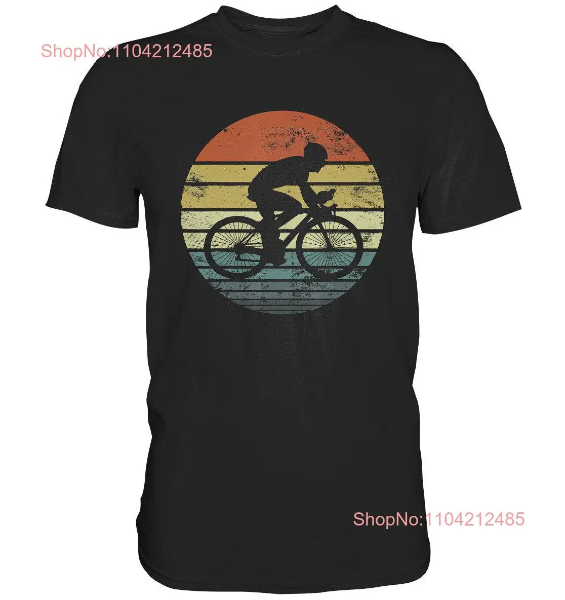 Bicycle shirt racing cyclist ebike gift retro cycling T long or short sleeves