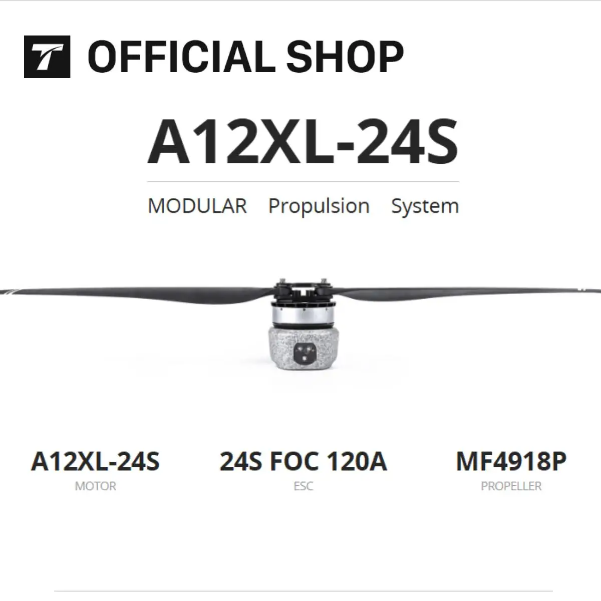 

T-MOTOR A12XL 20S~24S (LiPo) Hot Sale 100V IPX6 KV48 Bldc Agriculture Rc Plane Brushless Motor Drone DIY Parts