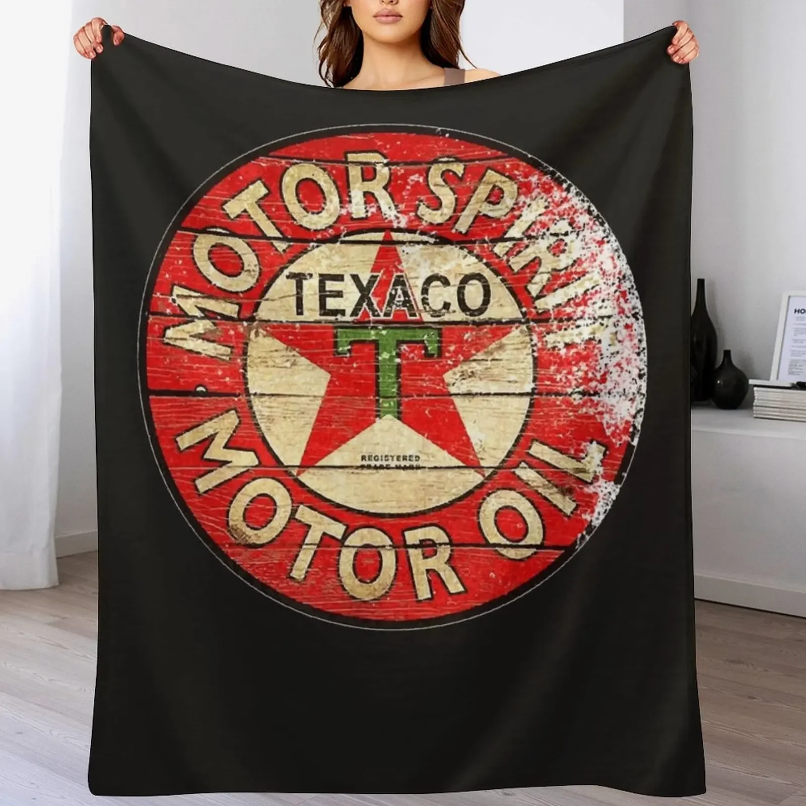 Texaco retro Throw Blanket For Decorative Sofa christmas decoration Blankets