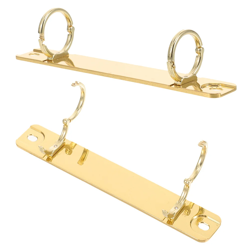 2 قطعة أمشاط العمود الفقري المعدنية لاستبدال دفتر فضفاض ورقة ملزمة Diy بها بنفسك آلية حلقة مقاطع قوي ملزمة الأشواك المجلدات