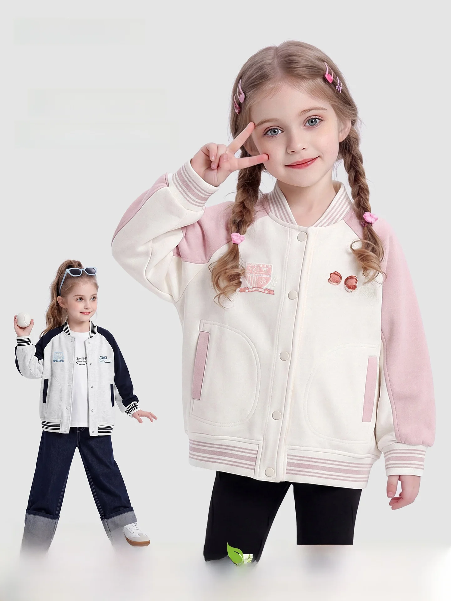 veste-de-baseball-elegante-en-bois-d'orme-noir-pour-fille-tenue-brodee-automne-printemps-ete-vetements-tendance-pour-enfants