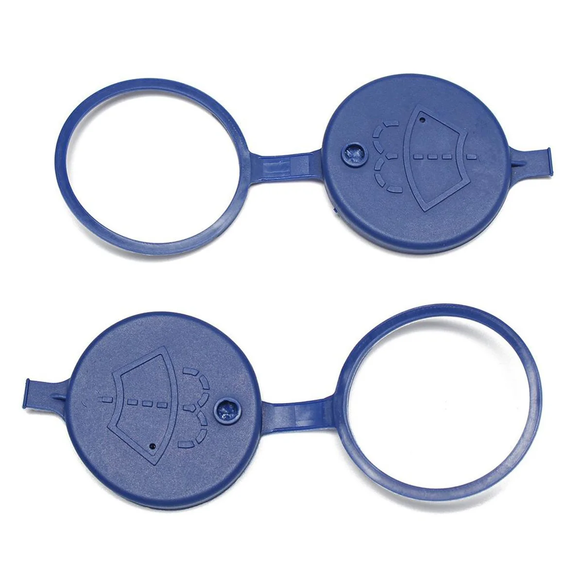 Tapa de depósito para limpiaparabrisas, 2 uds., accesorios para coche, limpiador de llenado de tanque automático, tapa de líquido de limpiaparabrisas, cubierta de plástico duradera