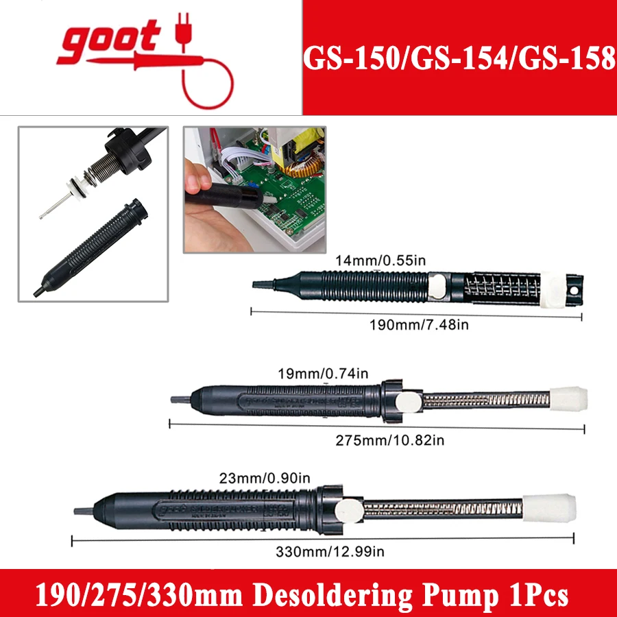 bomba-de-dessoldagem-antiestatica-goot-gs-150-154-158-1-peca-330-275-190mm-com-eixo-autolimpante-robusto-e-acessorio-de-soldagem