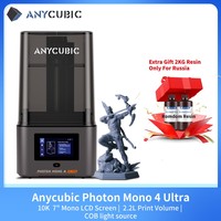 PRESALE ANYCUBIC Photon Mono 4 Ultra V2 3D Printer 10K 7'' high-definition screen UV Resin 3D Printing Size 236mmx231mmx430mm