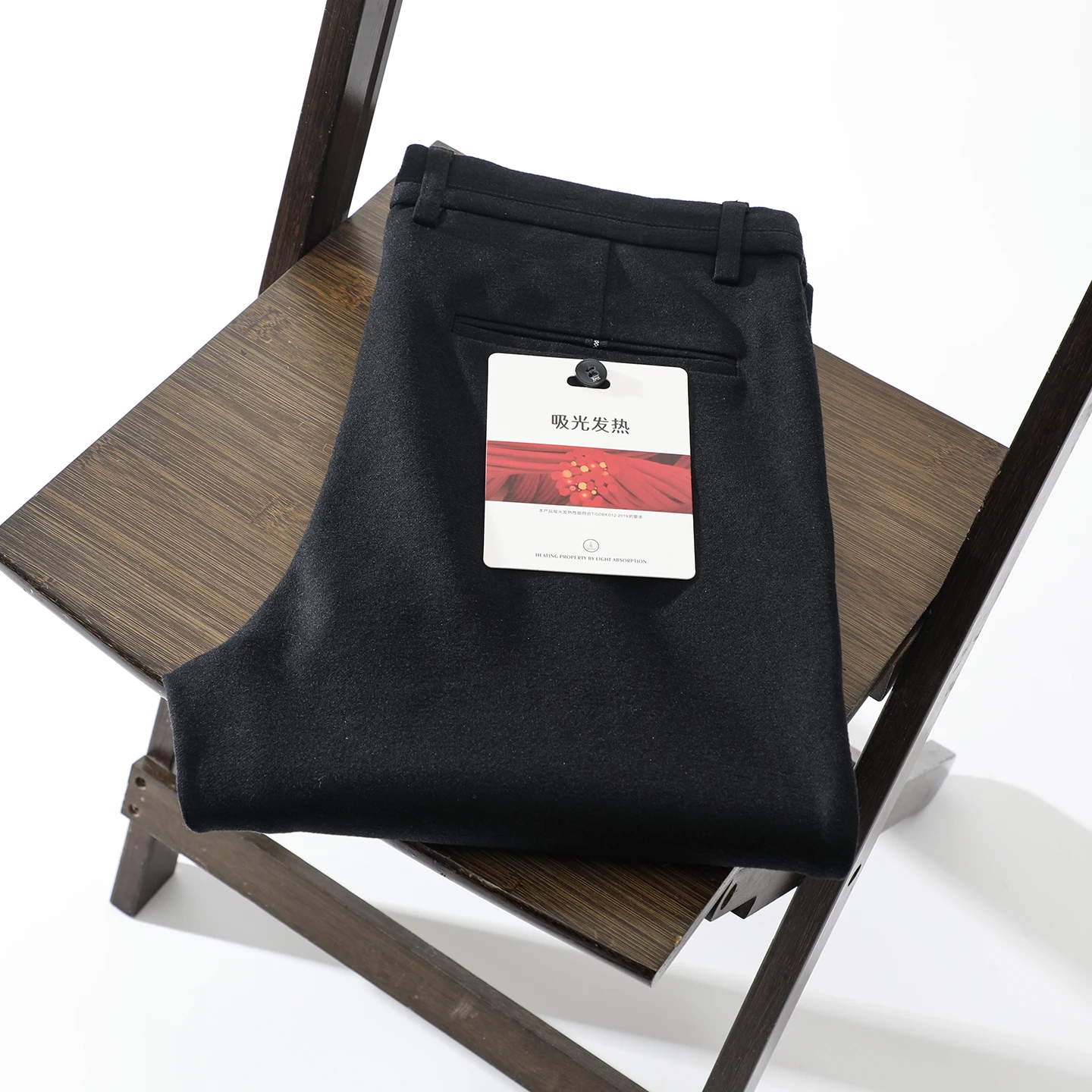 

Мужские зимние прямые брюки из эластичной ткани для деловых поездок и повседневной носки, комфортные, из полиэфирного волокна, теплые