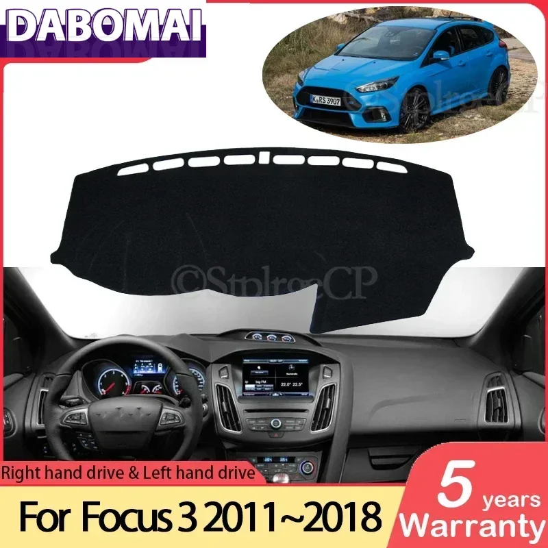 

Anti-Slip Mat Dashboard Cover Pad Sunshade Dashmat Car Accessories for Ford Focus 3 2011 2012 2013 2014 2015 2016 2017 2018 Mk3
