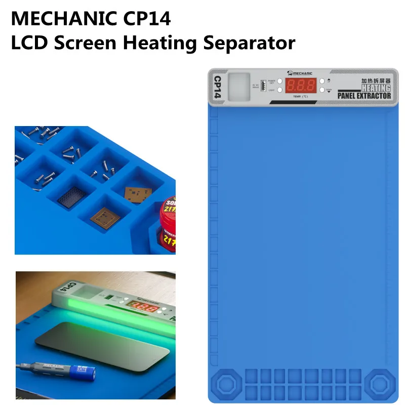 MECHANIC CP14 14-inch LCD Screen Separator  with Dust Light for Phone Tablet with Dust Light Repair 14-inch Pre-heating Remover