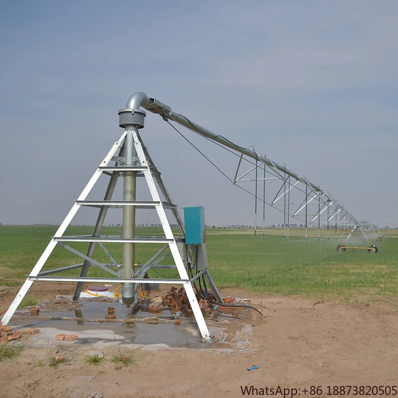 China high performance Center Pivot Irrigation System / Agriculture Machinery Equipment With Mobile Control For Sale