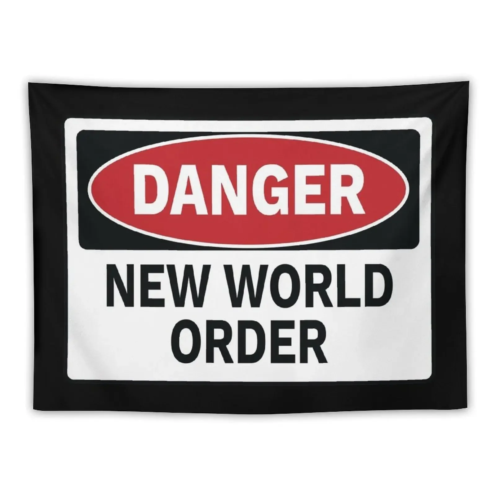 

Danger - New World Order Tapestry Funny Wall Decor Hanging On The Wall Wallpapers Home Decor Tapestry