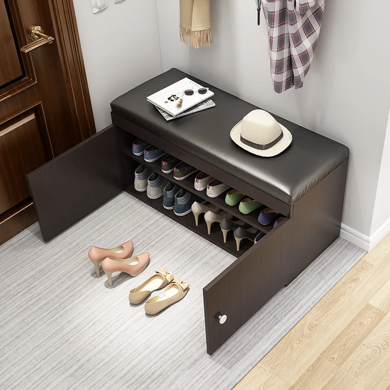 Shoe rack simple door household shoe changing stool into the home upholstered cushion storage cabinet can sit on the shoe cabine