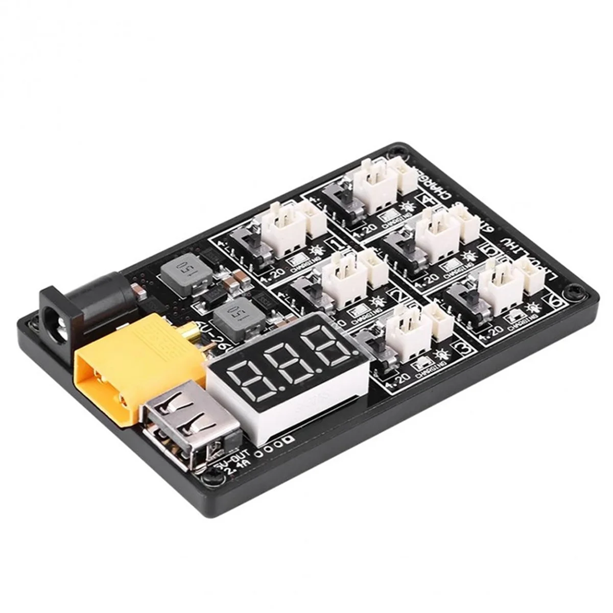 

Зарядное устройство 6 в 1, плата зарядного устройства Lipo LiHV для Tiny 6 7 QX65 Mobula 7 Mobula 6 RC Quadcopter FPV Racing Drone_A02I