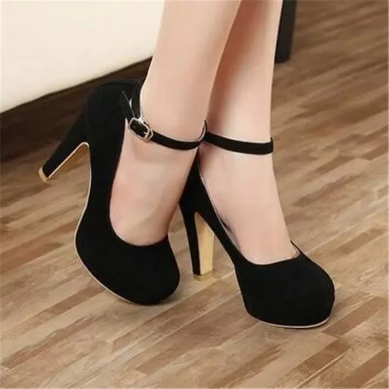 2023 décolleté donna autunno scarpe tacco spesso Ol scarpe col tacco alto donna la tendenza delle scarpe femminili con tacco Ultra alto