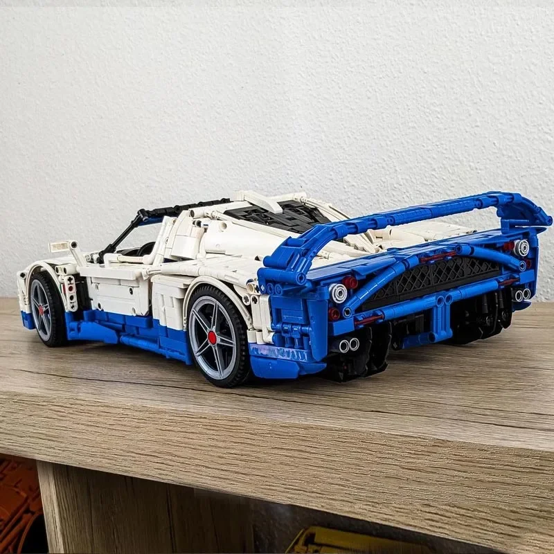 ใหม่ MOC- 194244   1:10 Scale Technologys Building Block Hypercar Super Racing รถ MC12 ประกอบของเล่นเด็กของขวัญวันเกิดเด็ก