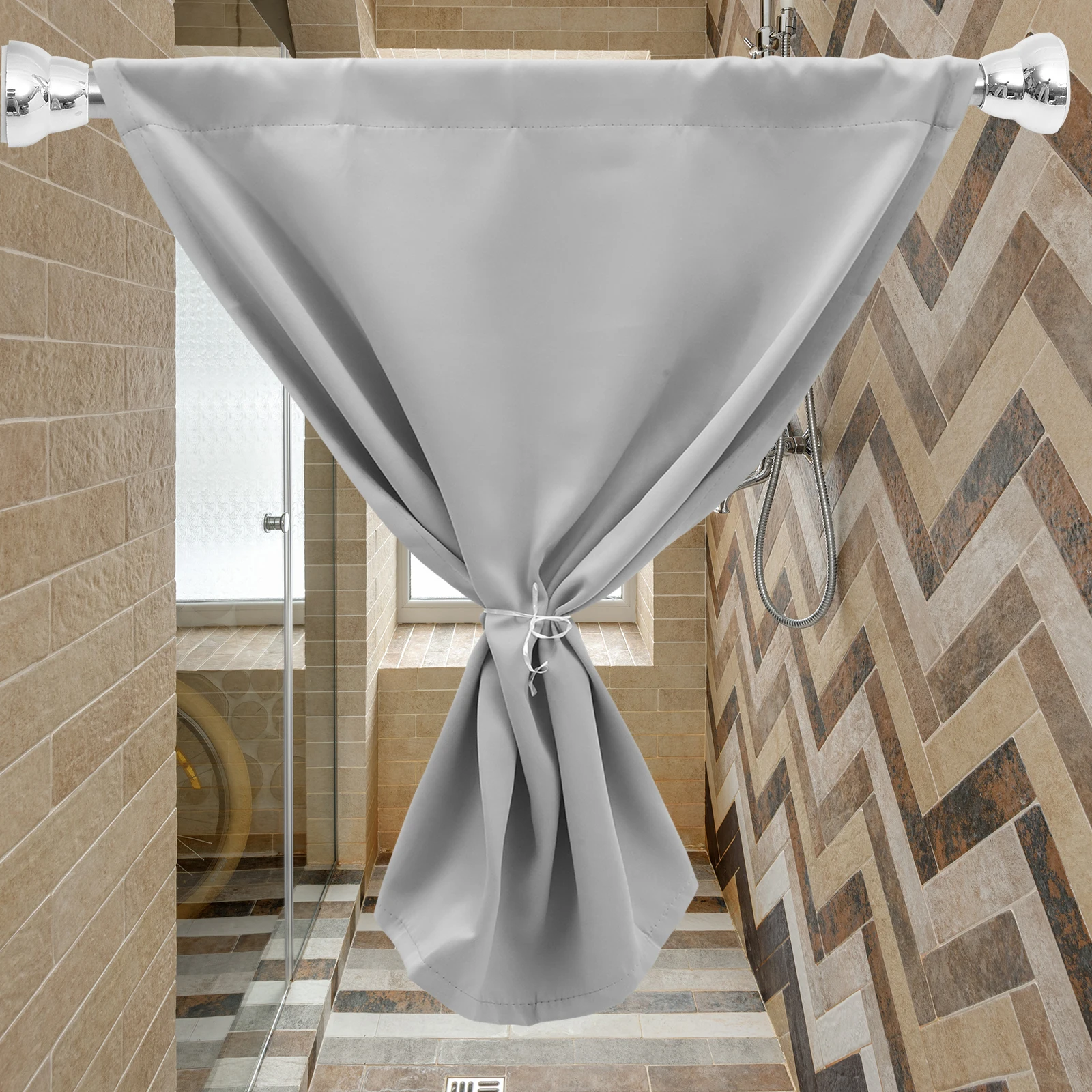 

Extendable Window Security Bar Stainless Steel Adjustable Door Security Bar Shower Curtain Rod Multipurpose Strong Bearing