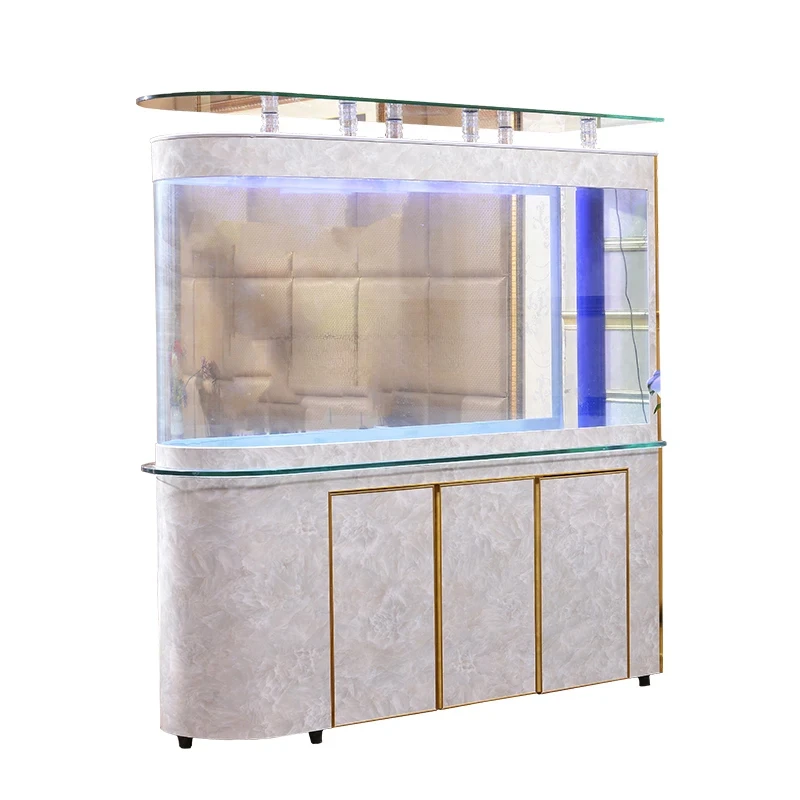 

Система нижнего фильтра аквариума 1,2 м. Напольный экран. Стекло для гостиной. Экологическая циркуляция. Аквариум.