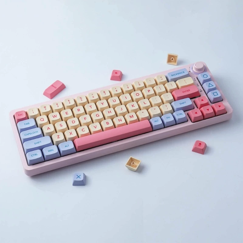 132 Phím Kẹo Bông XDA PBT Keycap Nhuộm-Subbed Bàn Phím Cơ Keycaps Trang Sức Giọt