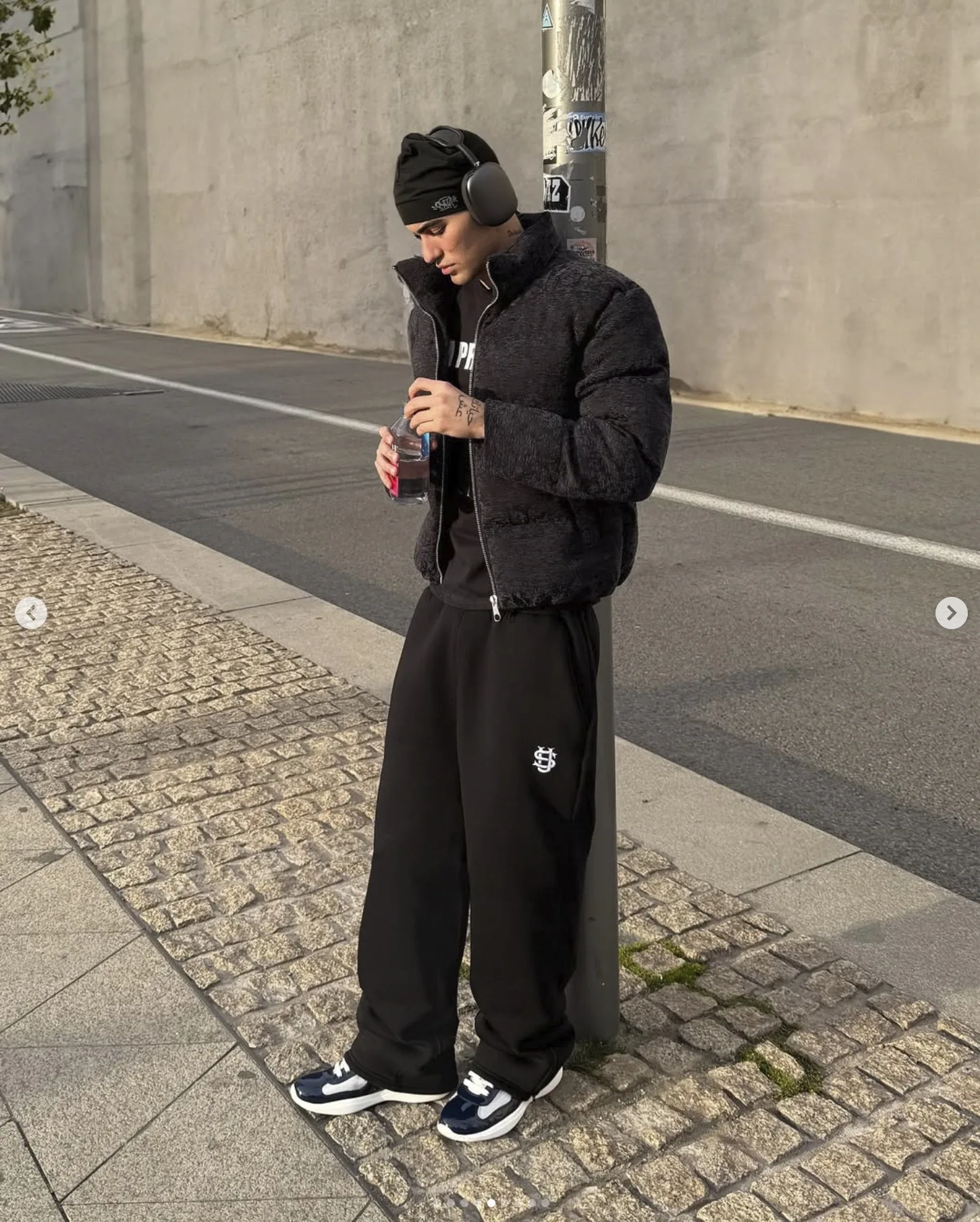 

Модные мужские брюки в стиле High Street, новые осенне-зимние повседневные прямые брюки с вышитым логотипом на флисовой подкладке и молнией