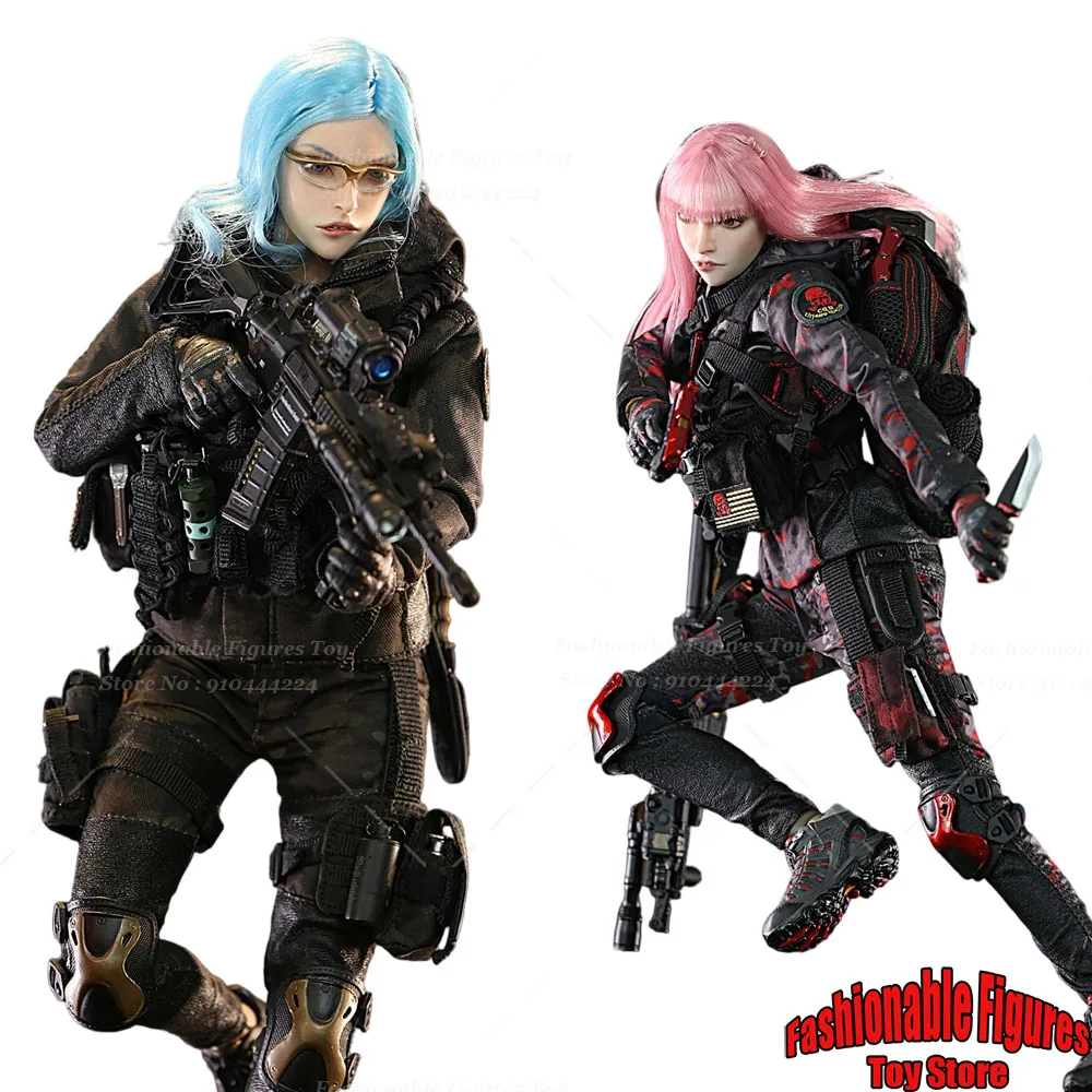 Mainan Fire Girl FG090 1/6 Prajurit Wanita Omni-Agent CQB Tim Taktis Set Perlengkapan Tempur Camo Cocok untuk Boneka Model Figur Aksi 12 Inci