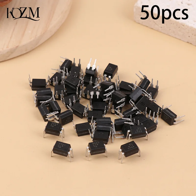 

50 шт. EL817C PC817 PC817C FL817C FL817 EL817 DIP-4 оптопара с прямой вилкой набор инструментов пакет электронных компонентов