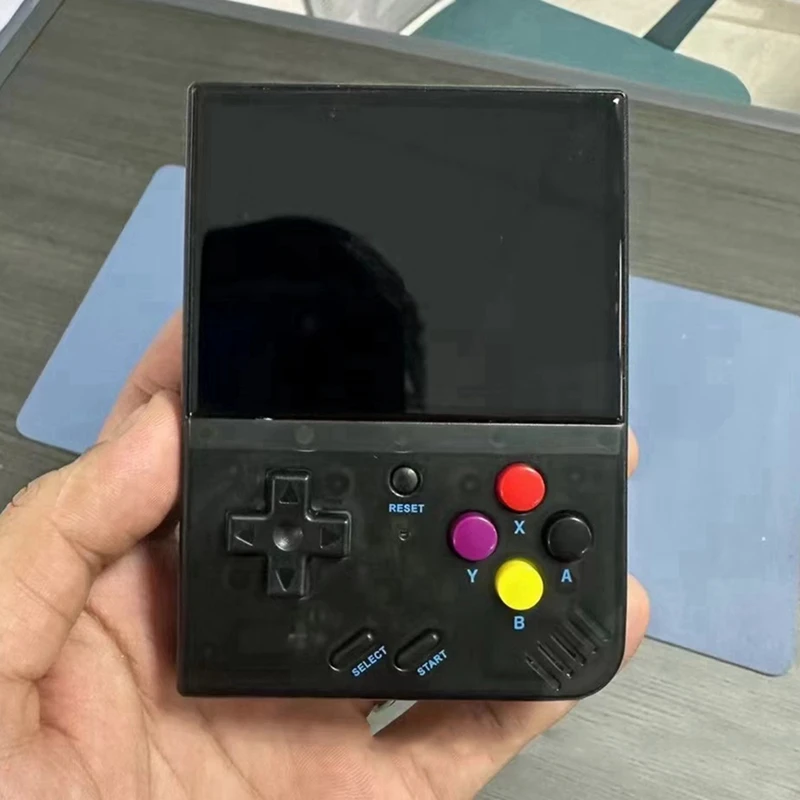 Konsol Game Genggam FORW-Retro R33s Konsol Game Layar Ips 3.5 Inci Transparan Konsol Game Portabel Mini