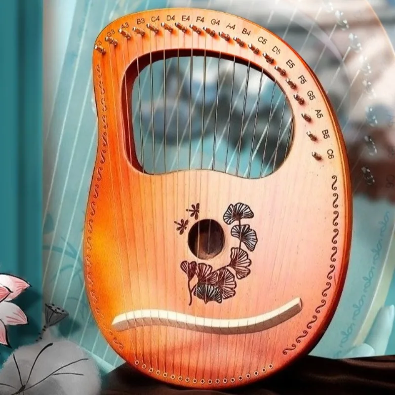 

19 String Harp Professional Mahogany Wood Lyre Harps Portable Lira Small Harps Adult Beginner Harp Piano Stringed Instruments