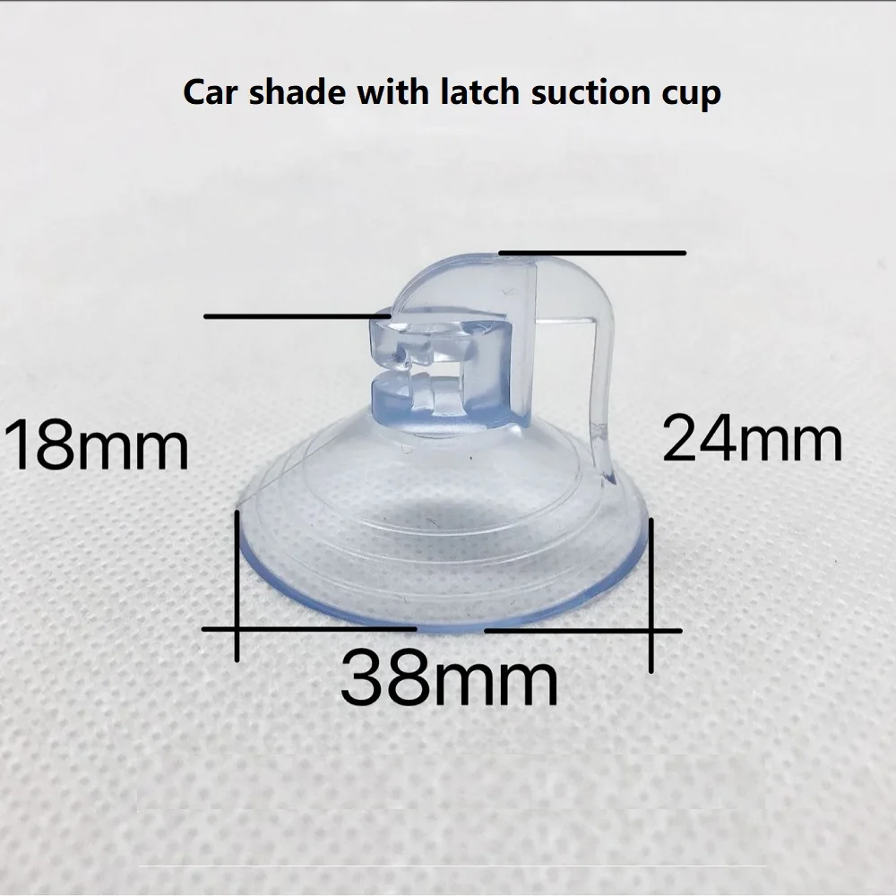 Car Glass Windshield Sunshade, Ventosas, Sombra, Sucker Clip, Sun Visor, Pad para Car Shades, Janela, 38mm, 10Pcs