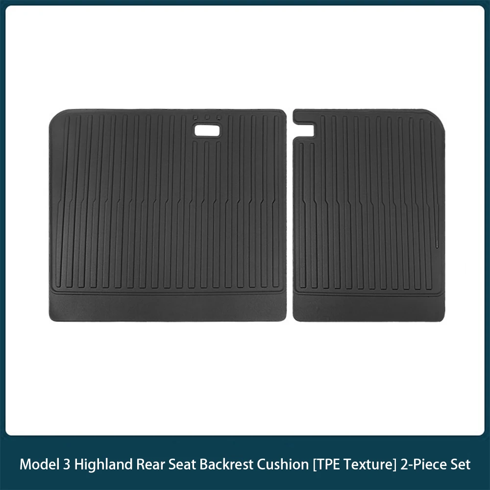 TPE Rear Seat Backrest Protector Pad Waterproof Split Cargo Liner Pet Anti-Dirty Cover For Tesla Model 3 Highland Accessories