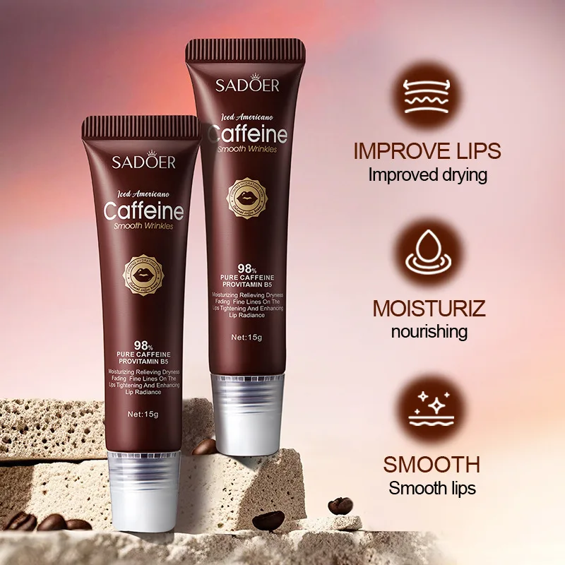 

Iced Americano Caffeine Anti-Wrinkle Lip Cream & Lip Balm - Reduces Fine Lines, Prevents Chapping