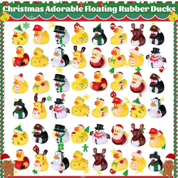 Cute Christmas Rubber Ducks, Ducky Toys, Ducking para Celebrações do Feriado, Favor de Festa, 12 Pcs, 24 Pcs, 36 Pcs