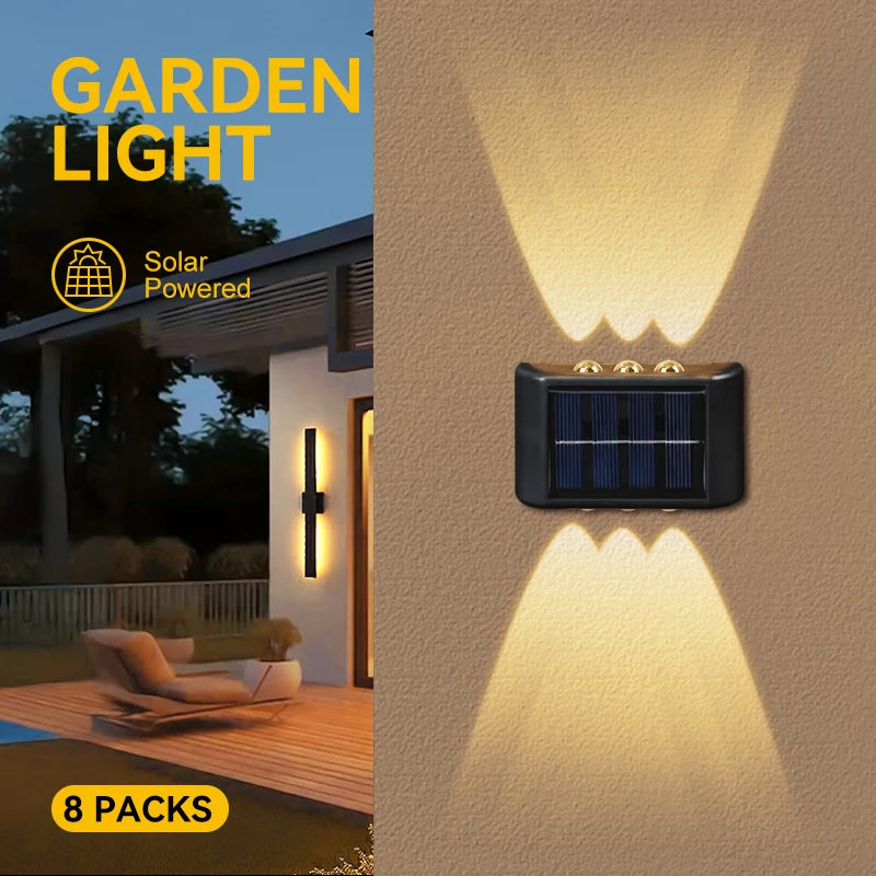 Solar Outdoor Exterior Wall Li - Wall Decor Lighting 评论和价格