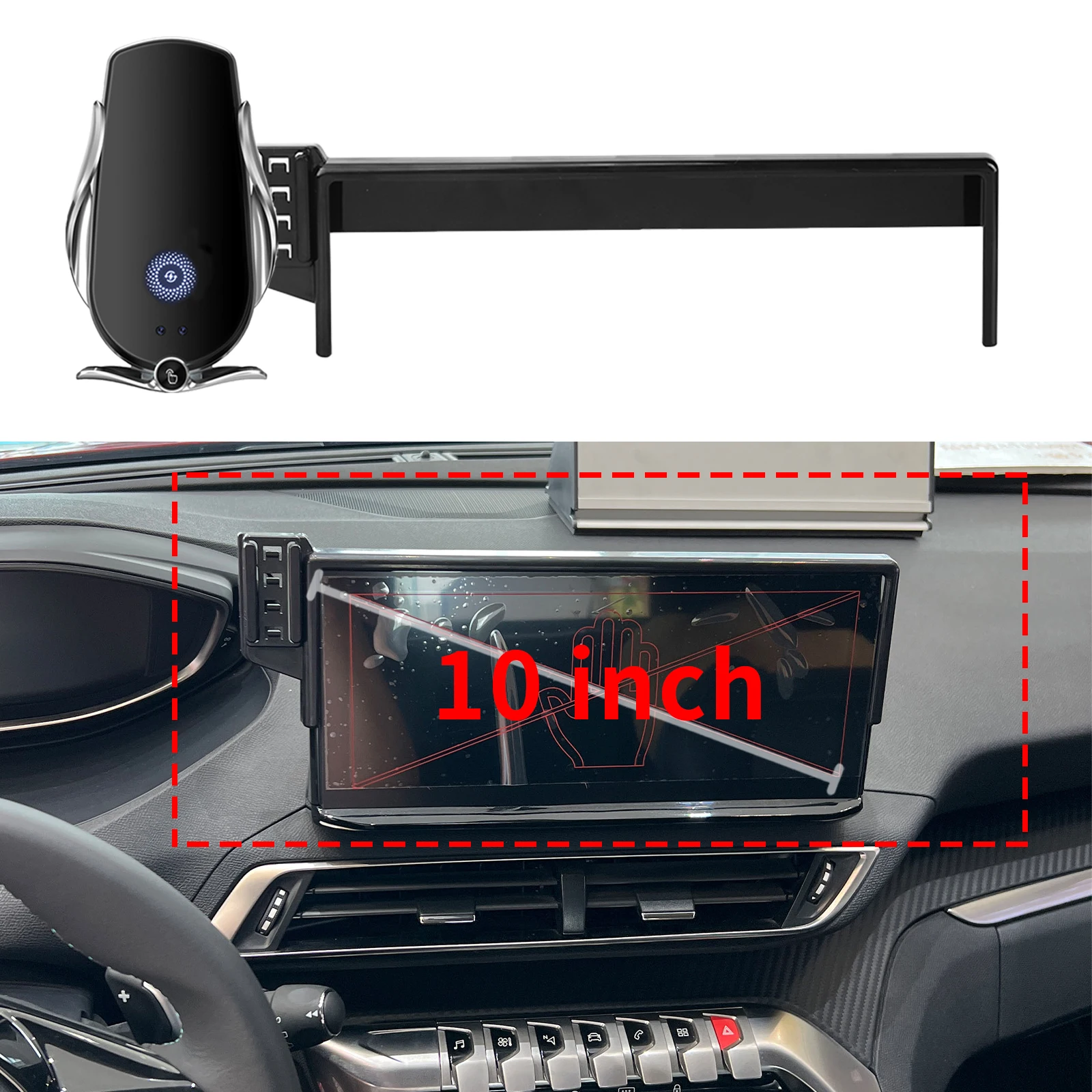 

fit for Peugeot 5008 2021 2022 2023 Custom Fit Phone Holder Mount Dashboard Screen Base No Drill Car​​ accessoires