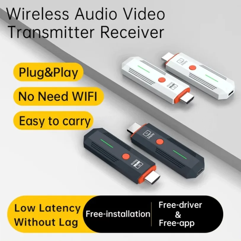 

1080P 50M TV Stick Dongle Adapter HDMI-Compatible Wireless Video Transmitter and Receiver kit For TV Box Monitor Projector PC