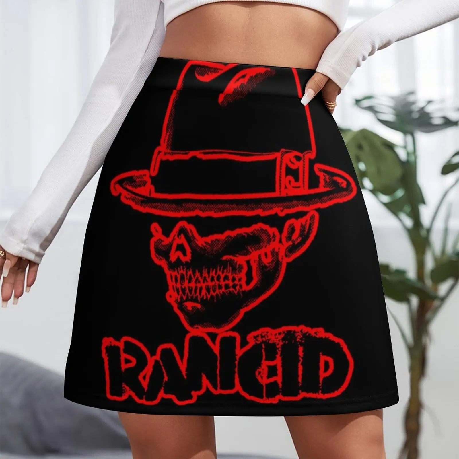 Gods Rancid Mini Skirt outfit korean style Woman skirts