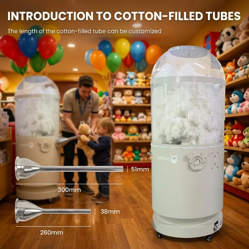Children's DIY experience plush toy filling machine with customizable voltage, suitable for toy store shopping malls