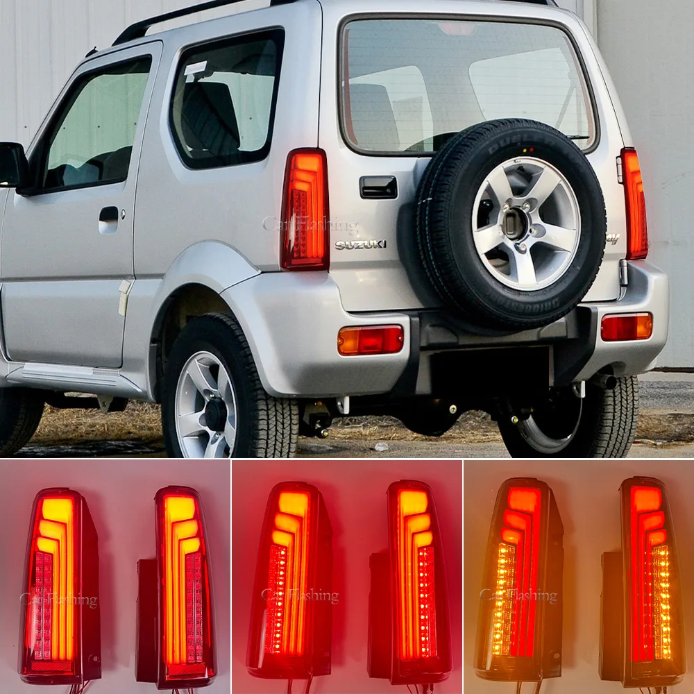 

For Suzuki 98-18 Jimny taillight assembly, brake light, flowing turn signal, Jimny rear bumper light