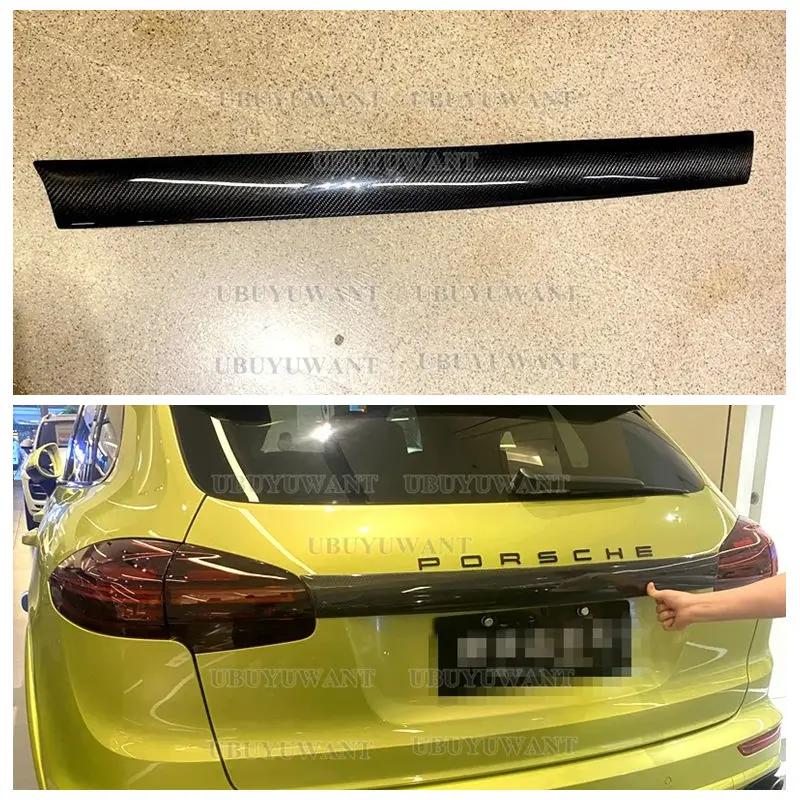 Car Middle Tail Fixed Wind Spoiler Rear Trunk Roof Sport Wings For Porsche Cayenne 958 92A MK2 SUV GTS 2015-2017