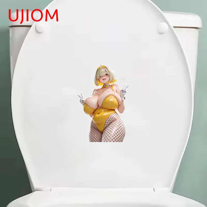 UJIOM Elegg Sexy Huge Boobs Waifu Wall Sticker Fashion Attractive Customizable Bunny Girl Decal Suitable For Computer Case Decor