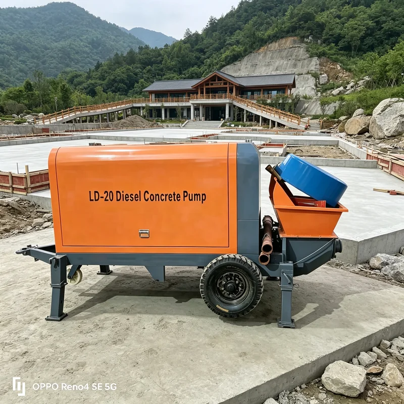 Truck Mounted Concrete Boom Pump 27m Boom Reach Hydraulic Control Assembly For Low Rise Commercial Building Project