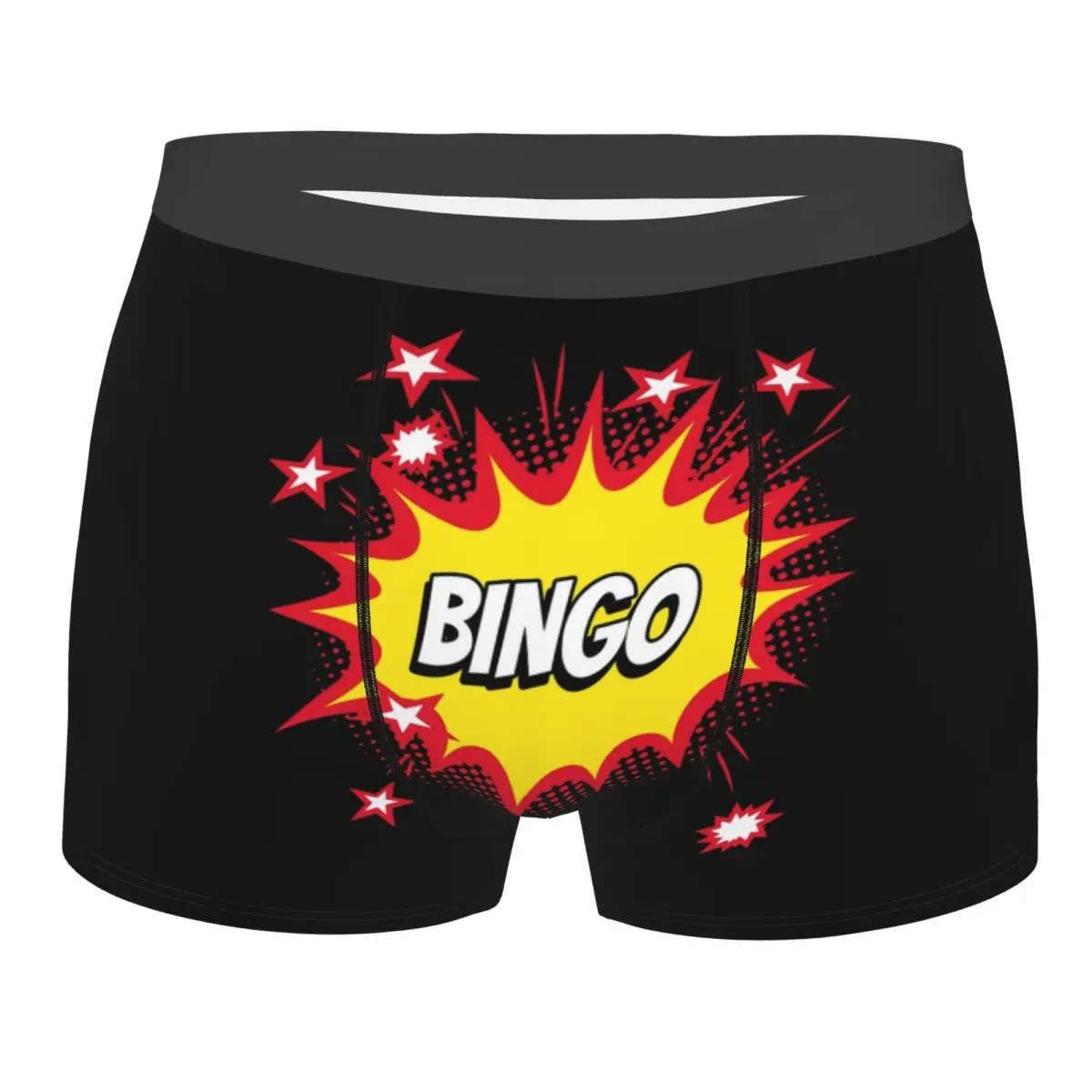 Custom Best Play Bingo Underwear Men Breathbale Paper Game Boxer Briefs