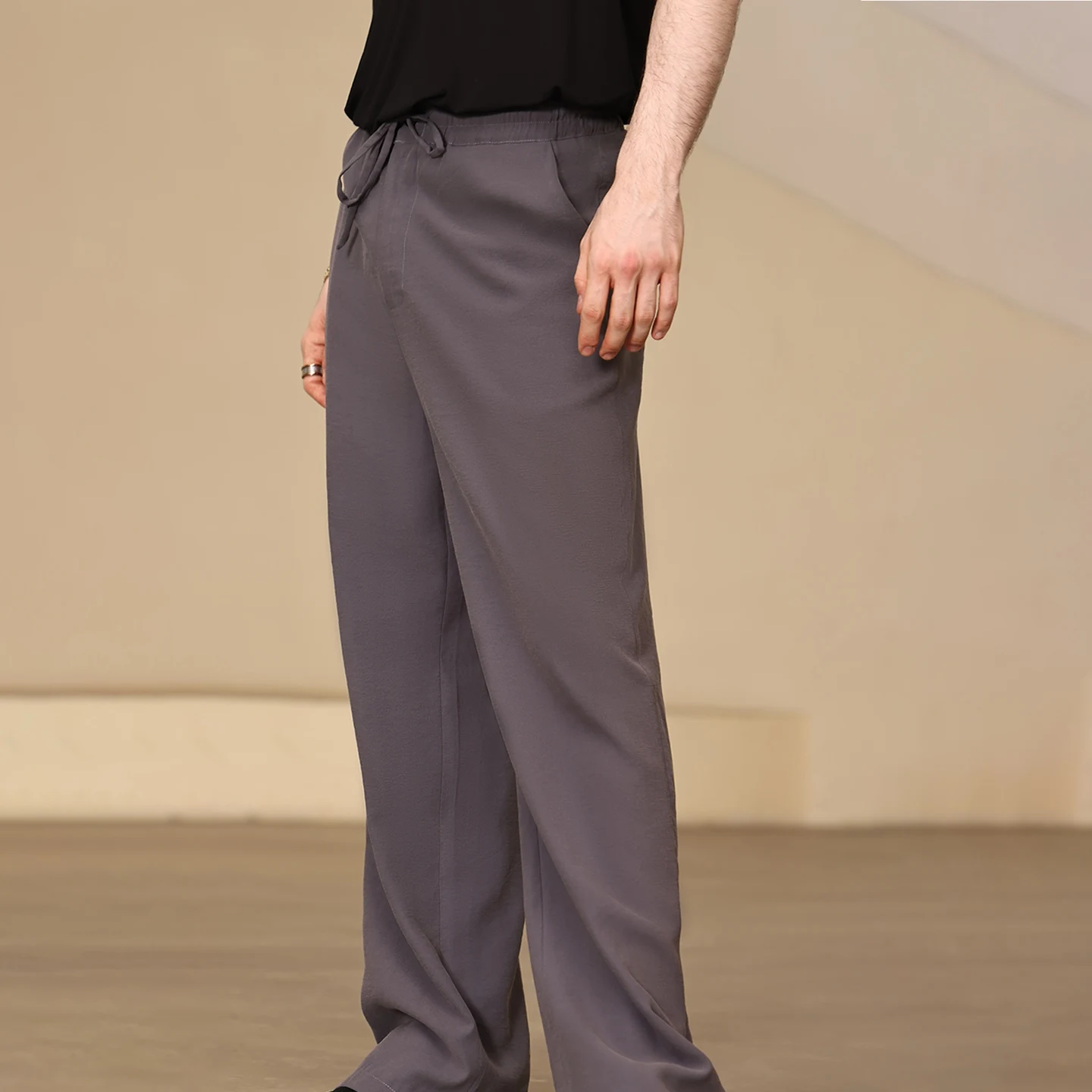 2025 سراويل الرقص اللاتينية للرجال ملابس ممارسة فضفاضة تشا تشا رومبا سامبا السالسا سراويل الرقص اللاتينية ملابس الرقص الذكور BL16195