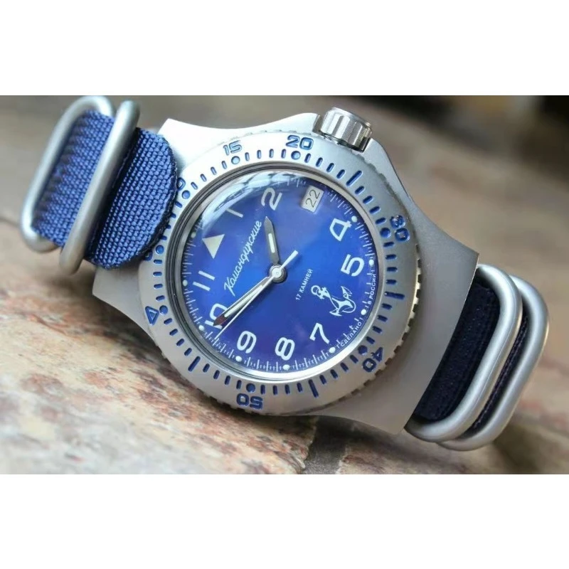 

Военные часы Темно-синие автоматические механические часы для специальных операций Мужские часы 200 метров водонепроницаемые светящиеся