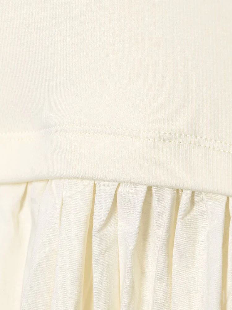 TFMLN Sukienka bez ramiączek z odkrytymi plecami dla pań Elegancki patchworkowy wzór Bez rękawów Odkryte plecy Letnie solidne sukienki w kształcie litery A Nowość