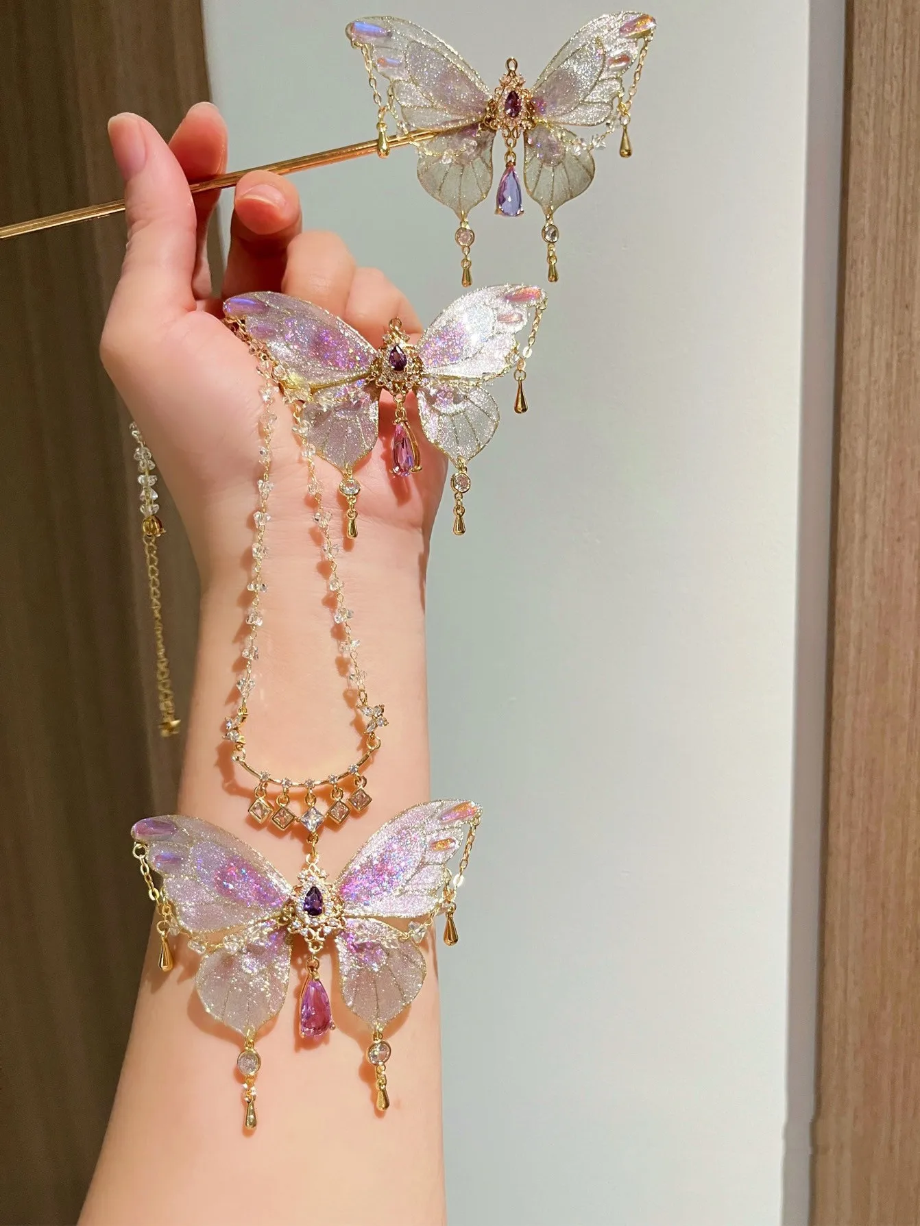 Free shipping women jewelry necklace butterfly necklace 1 piece