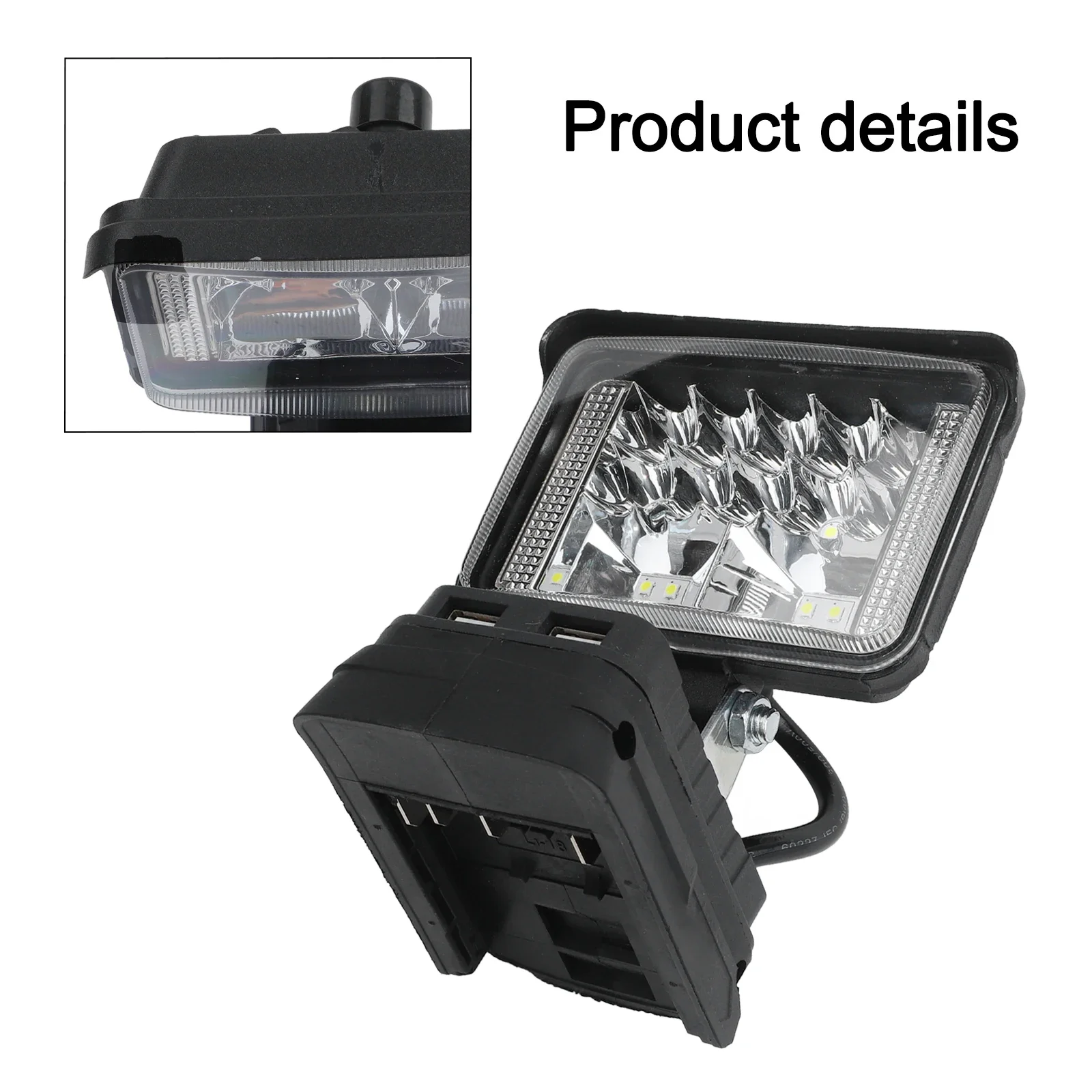 

6 Inch Cordless LED Work Light Cordless Led Work Light Waterproof Design Rotatable Work Light Compact Size Heat Dissipation